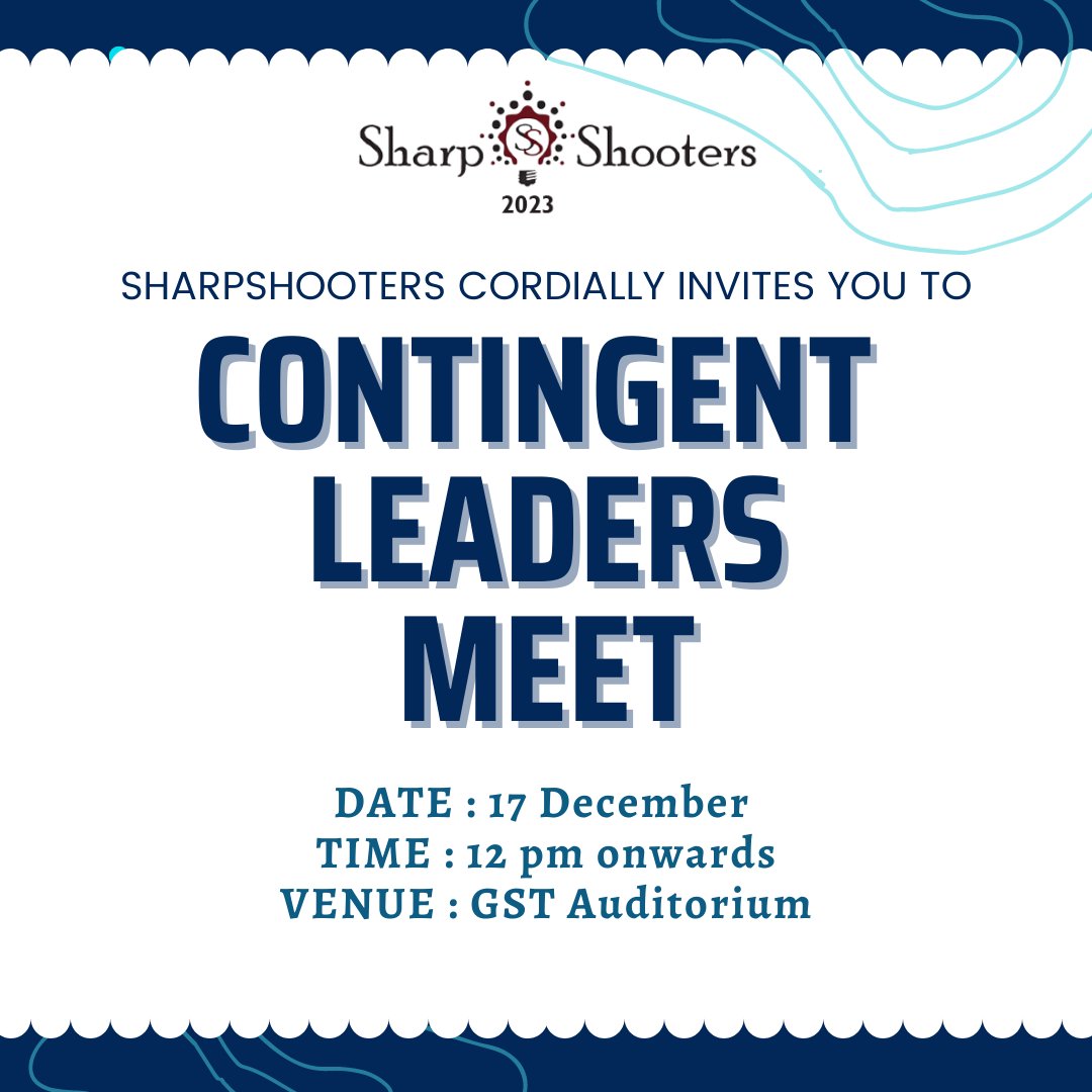 Sharpshootersf2's tweet photo. The Contingent Leaders Meet of Sharpshooters is here!✨ Get an insight into what it's going to be like in the Sharpshooters Fest 2023.⚡We look forward to having a great time with everyone!😁
#sharpshooters #contingentleadersmeet #clmeet #navimumbai #corporatefest #tweet #twitter https://t.co/b7aClAV4HB