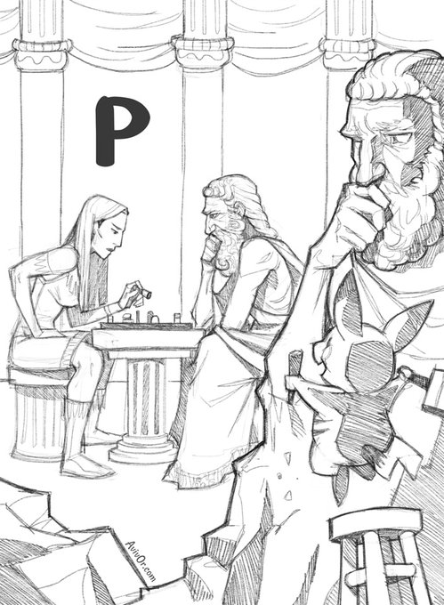 P: Pocahontas and Plato (plus Pikachu)
#ABCharacters 