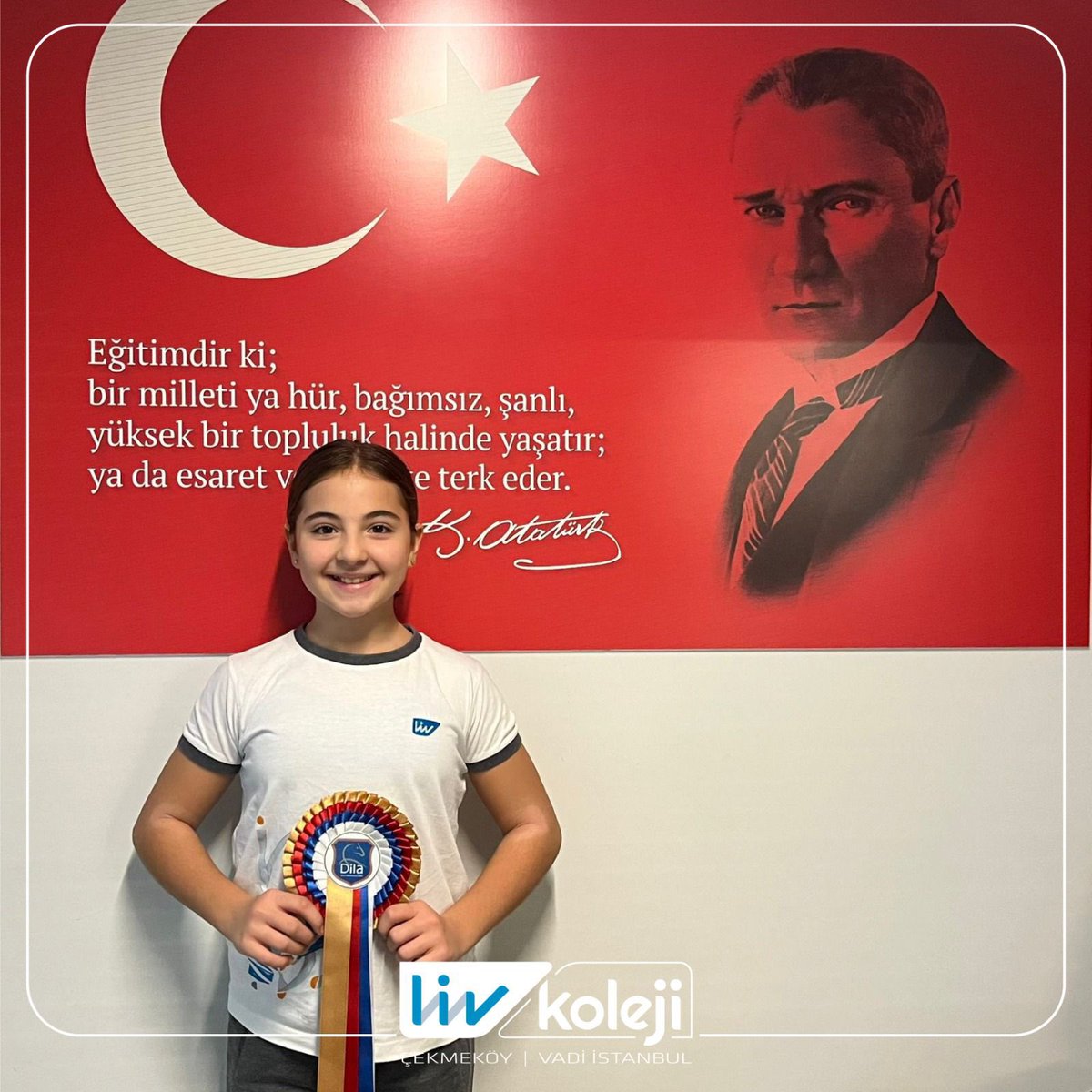Öğrencimiz Beren Ece Karpuz  Dila Altan Kıraç Kış Ligi 1. ayak yeni biniciler 85 cm engel atlama kategorisinde dereceye girmiştir. Öğrencimizi tebrik ediyor, başarılarının devamını diliyoruz.