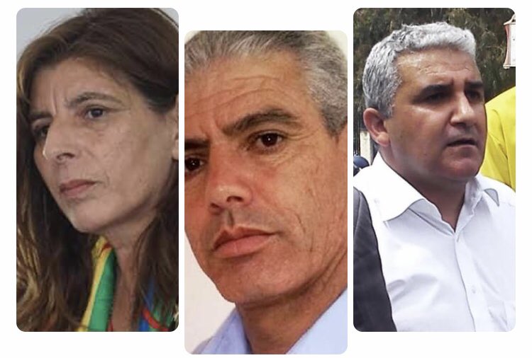 Ameghnas2018's tweet photo. #VERDICT #procès_de_la_Kabylité #procès_de_la_Kabylie  #Bouaziz3

☑️Kamira Nait Sid : 5 ans de prison ferme et 100 000 da d'amende.

☑️Ait Chebib Bouaziz : 3 ans de prison ferme et 100 000 Da d'amende.

☑️Slimane Bouhafs : 3 ans de prison ferme et 100 000 Da. https://t.co/0VEH2yOmVi