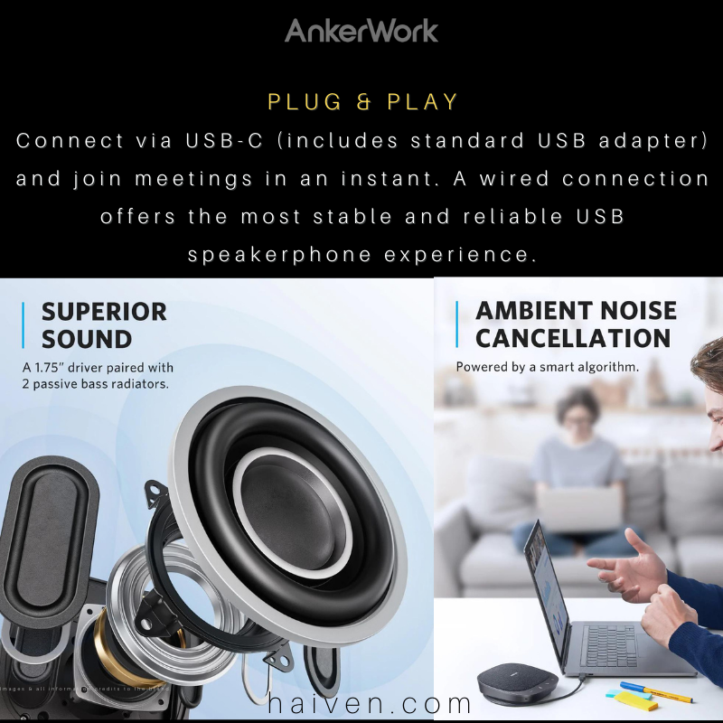 haivendubai's tweet image. #ankerwork #powerconfS330speakerphone on haiven.com