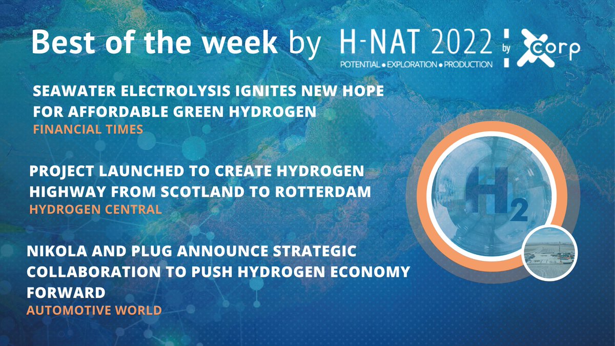 [#BESTOFTHEWEEK] The best news on the #Hydrogen market and the natural hydrogen's industry in 3 articles. 📰
 
1️⃣ow.ly/cZvo50M4v0e
 
2️⃣ow.ly/KwMk50M4v0f
 
3️⃣ow.ly/o96S50M4v0i