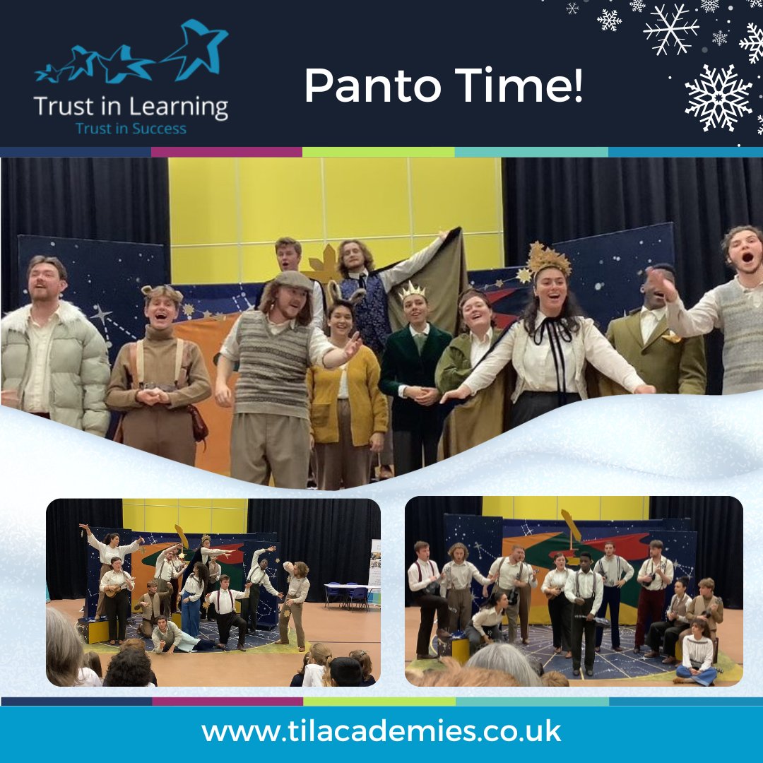 TiLAcademies's tweet photo. More Panto fun!
Thank you to Bristol Old Vic and South Bristol Youth for their recent wonderful performance for our primary students at Bridge Learning Campus!
Thanks so much to everyone involved ❄️
#bristololdvic #bridgelearningcampus https://t.co/Kt3sE3BH9P