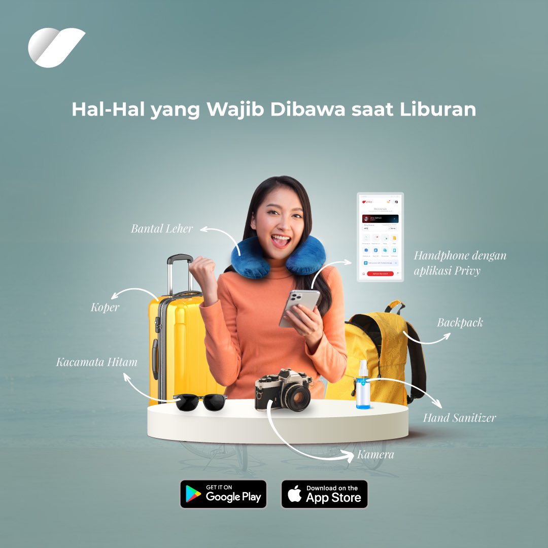 PrivyID's tweet photo. Ada dokumen mendadak yang harus ditandatangani saat liburan? Jangan khawatir, pastikan kamu sudah download aplikasi Privy di handphone dan nikmati privylege tetap bisa tanda tangan kapan pun dan di mana pun kamu berada.
Download Privy sekarang!
#PrivylegeForEveryone https://t.co/NlWXtWn9g7