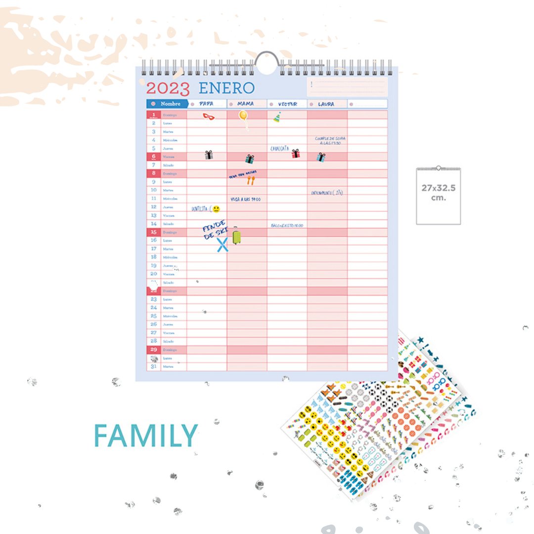 😉 Planifica los días de toda tu familia con solo un vistazo. Nuevo calendario Family de Senfort. 
-
😉 Plan your whole family's days at a glance. New Senfort Family calendar. 

senfort.com

#calendarios2023 #senfort #nuevacolección #nuevacoleccionsenfort