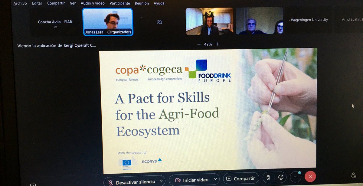 SprojectField's tweet photo. Participating today in #Agrifood #PactforSkills organised by @COPACOGECA and @FoodDrinkEU https://t.co/GULUwqwbHf