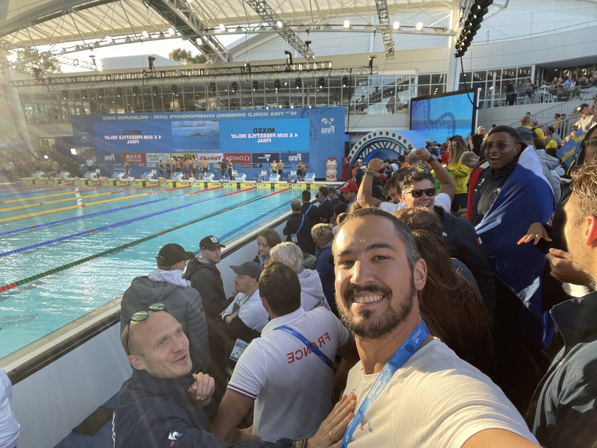 RobiinRoad's tweet photo. Une putain de dinguerie !!! 🇫🇷🇫🇷🇫🇷 @FFNatation #WorldChampion #WorldRecord https://t.co/GeXyRCTCRe