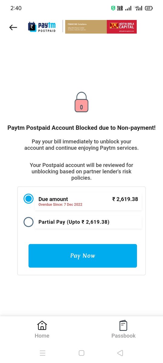 Don't Use paytm Postpaid 
Paytm Postpaid Late fee is too much. After Used 2000 Postpaid one day late fee included 2619 Rs.
that is not paytm term and conditions.
thats not good for customer.
If You support like me.