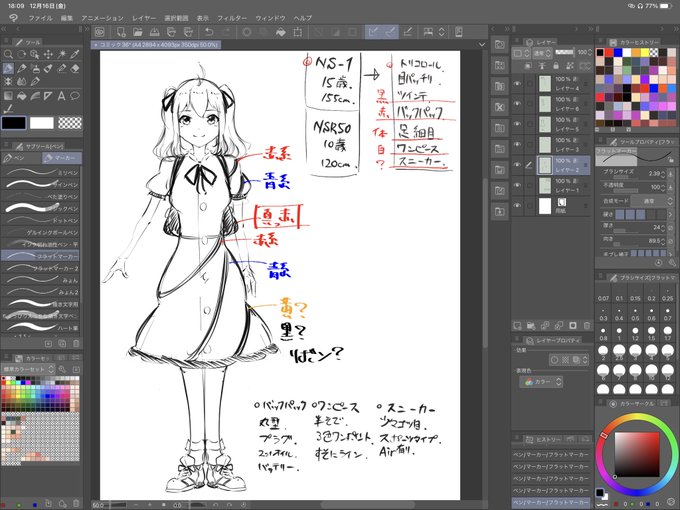 バイク擬人化のラフを作ってみました。実際色置きながら詰めていこうかなと。ちょっと可愛くしすぎかもしれない。 