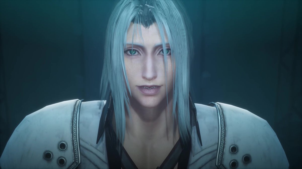 SolaraSona's tweet photo. This is the happiest Sephiroth has ever been since his comrades left (betrayed) him. And it's all for some ugly alien bitch. e-e #CCRSpoilers https://t.co/khILGU8225