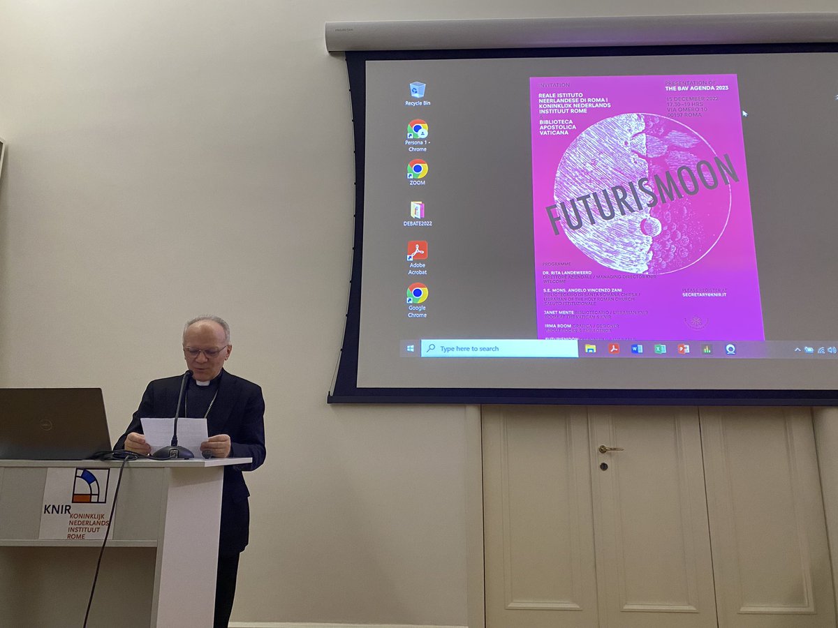 Very happy to participate last night at <a href="/KNIRome/">KNIR</a> in the presentation of <a href="/vaticanlibrary/">Vatican Library</a> 2023 Agenda by <a href="/irma_boom/">Irma Boom</a>.