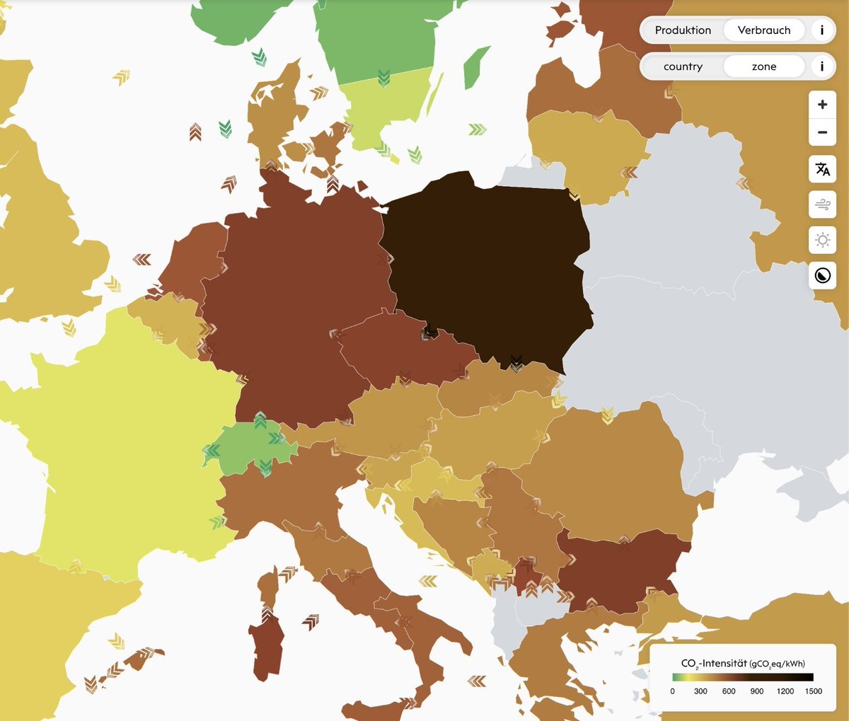 #Energiewende der #Ampel: Deutschland gehört inzwischen zu den weltweiten Spitzenreitern beim Ausstoss von CO₂, die Realität holt #Habeck ein. Ein Industrieland mit Erneuerbaren zu versorgen, funktioniert eben nicht. Zurück zu sauberer und sicherer Kernenergie!