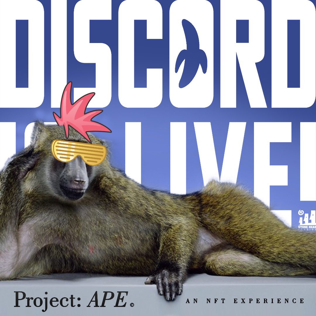 ProjectAPEnft's tweet photo. 🙈🙉🙊🌎🌍🌏
Our DISCORD is LIVE! Join us to get up to date information on Project: APE NFT!
https://t.co/DcpYCQGnND https://t.co/VZJCkxTOA4
