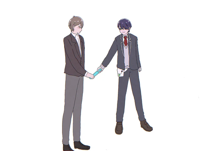 責任バトンの押し付け合い#ろふあーと #絵スコート #描いた晴 #金剛力也像 #加画美 