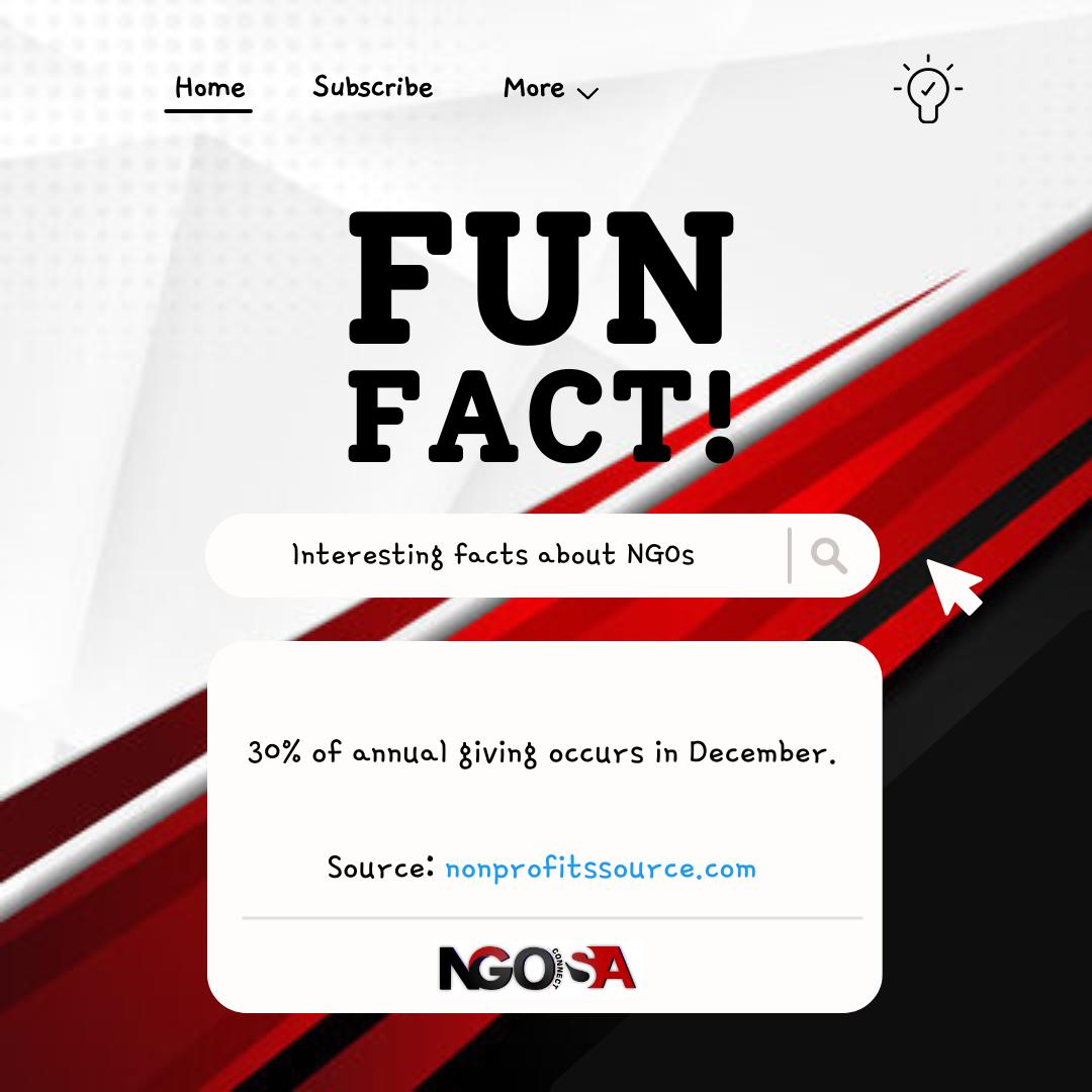 NGOConnectSA's tweet photo. There’s no better way to celebrate the true meaning of the festive season than by giving back to those less fortunate.
#NGOfacts #NGO #facts https://t.co/ADrMhMqIOe