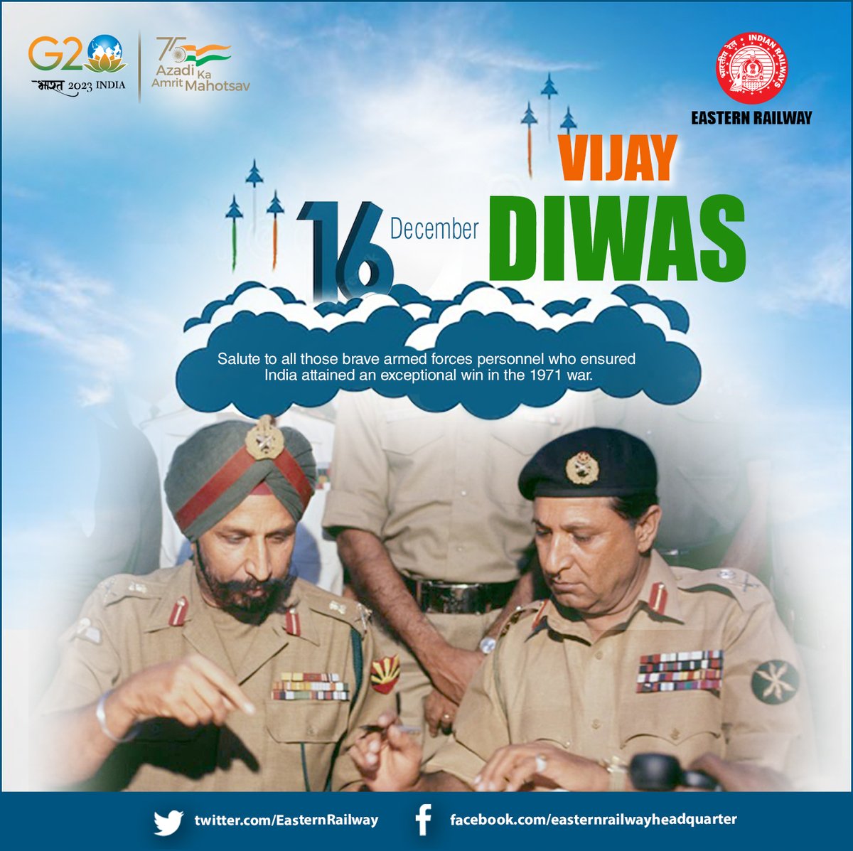 EasternRailway's tweet photo. #VijayDiwas https://t.co/OWX0e6y9Ws