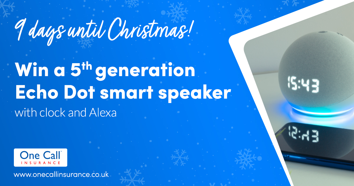 9 days until #Christmas - we're into single digits! Fancy winning a 5th generation Echo Dot? Head over to our Facebook page to get involved with our Christmas countdown prize draw: bit.ly/3WlGbDN 🎄🎁