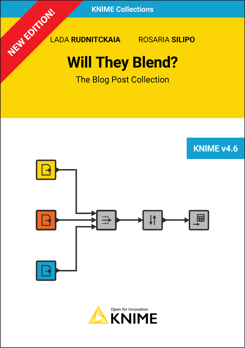 knime's tweet photo. Download the new redesigned – edition of the popular Will They Blend? e-Book for free at https://t.co/WFU87TczQJ.

Each solution in the book showcases how different data types from disparate data sources can be blended within #KNIME. Get your copy now! https://t.co/dM2W9oTaPX