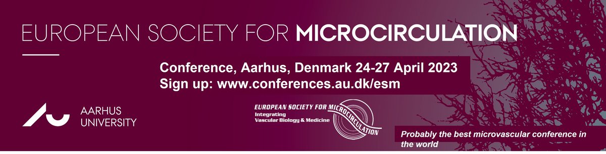 EuMindshift's tweet photo. CALL FOR ABSTRACTS BEFORE 15 JANUARY FOR EUROPEAN MICROCIRCULATION EVENT

Join European Society for Microcirculation 24 – 27 April 2023 in Denmark. Be inspired by top experts &amp; network.

👉Send in an abstract before 15 Jan. https://t.co/mU9DsFoqAx https://t.co/b0FkskJfp2