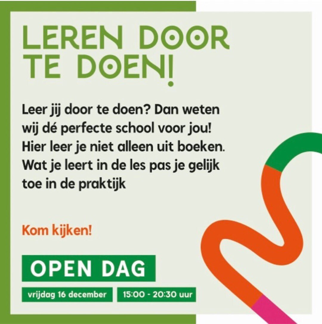 Straks om 15:00 uur start de Open Dag…