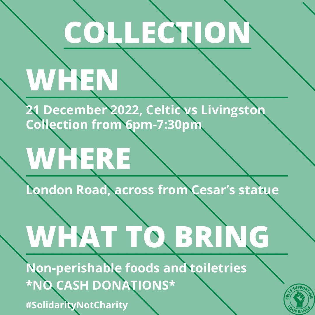 After a few long weeks without it, the football’s nearly back at Paradise. We’ll be there collecting as ever. Please consider giving a donation or if you can’t make it down to us, please think about dropping some in at your own local foodbank - it all goes to those who need it!