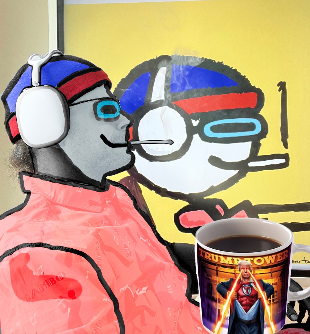 ripchillpill's tweet photo. GM GM GM ☀️🫂☕️

Let's make NFTs great again 😤 https://t.co/YWrkvBJ3uP