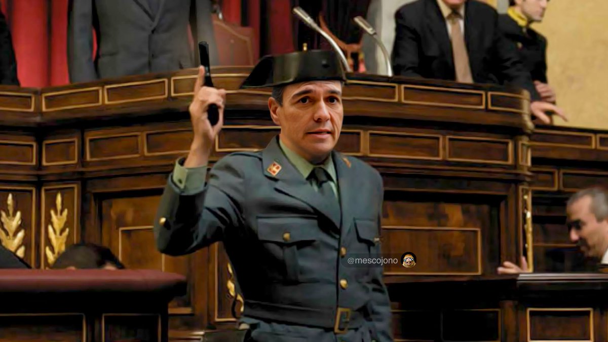 Pues va a ser verdad que lo de ayer en el Congreso fue bastante similar al 23-F de Tejero.