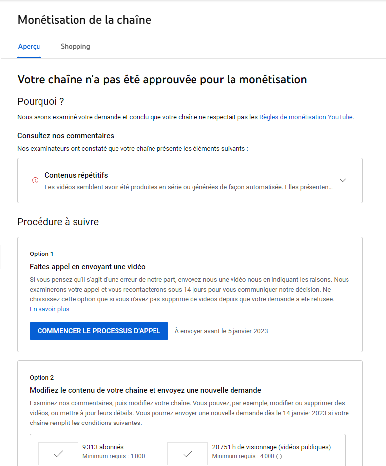 RCGCOMPANY's tweet photo. @TeamYouTube Voici l'URL: https://t.co/vgmj41anJH
A chaque fois on de motif, on avait même déjà produits une vidéo montrant comment on réalise nos vidéos, après un autre mois ce n'était plus contenus répétitifs mais réutilisation. C'est la troisième fois que je vous saisie https://t.co/tlGygTCvaq