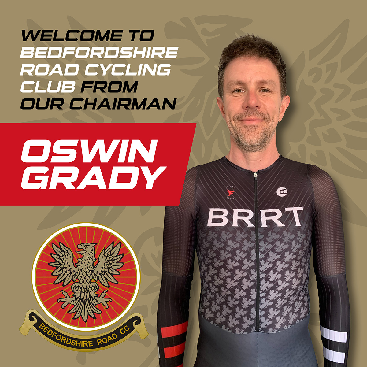 Welcome to Beds Roads Cycling Club! We thought you'd like to meet some of our members... First up, is a note from our newly appointed Club Chairman-Introducing: Oswin Grady Visit: facebook.com/BedsRoadCC/