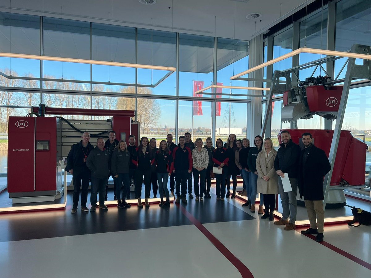 This week Lely Atlantic staff members were joined by colleagues from <a href="/LelyEglish/">Lely Center eglish</a>, <a href="/LelyKilmarnock/">Lely Center Kilmarnock</a>, <a href="/LelyMidlands/">Lely Center Midlands</a>, <a href="/LelyCenterMTown/">Lely Center Mitchelstown</a> &amp; <a href="/lelyrobotman/">Niall McGauran</a>  where they visited Lely International headquarters in Maassluis, Holland.

#lely #onelely #wearelely #teamdairy #bestpractice