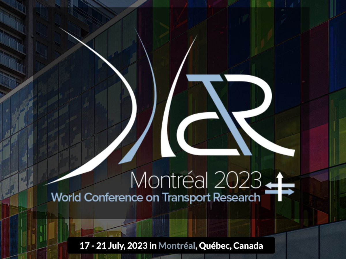 WCTRSoc (@wctrsoc) on Twitter photo CALL FOR SPECIAL SESSION AT THE WCTR2023 Conference
Interested in proposing a special session in Montreal?Contact the relevant SIG Chair wctrs-society.com/special-intere….
Deadline is 31 Jan 2023. Email your proposals to wctr2023@cirrelt.ca and copied to gpatil@iitb.ac.in. CALL FOR SPECIAL SESSION AT THE WCTR2023 Conference
Interested in proposing a special session in Montreal?Contact the relevant SIG Chair wctrs-society.com/special-intere….
Deadline is 31 Jan 2023. Email your proposals to wctr2023@cirrelt.ca and copied to gpatil@iitb.ac.in.