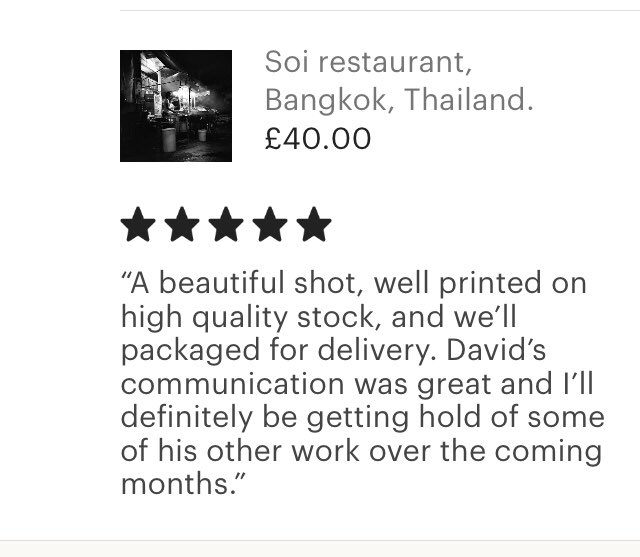 landells_david's tweet photo. It’s always nice when a customer takes the time to leave a review. #bangkok #photography #etsyselleruk #filmphotography #monochrome #instablackandwhite #blackandwhite #Etsy #bangkok #photography #monochrome @landells_david https://t.co/tASzpudhSk