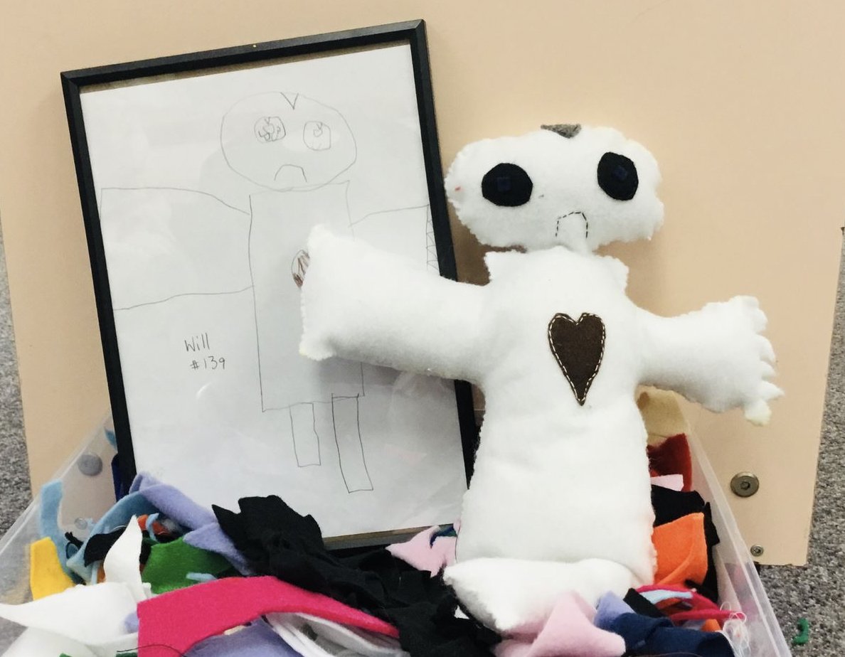 Who is hiding in the scrap fabric bin? #adst #bced