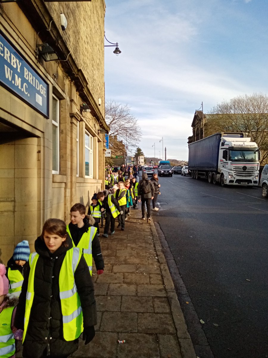 Proud2bBrow's tweet photo. What a fantastic way to end the term. The whole school walked down to Christ Church for our first carol service in 3 years. It's good to be back. PTB https://t.co/zS50B0RmRo