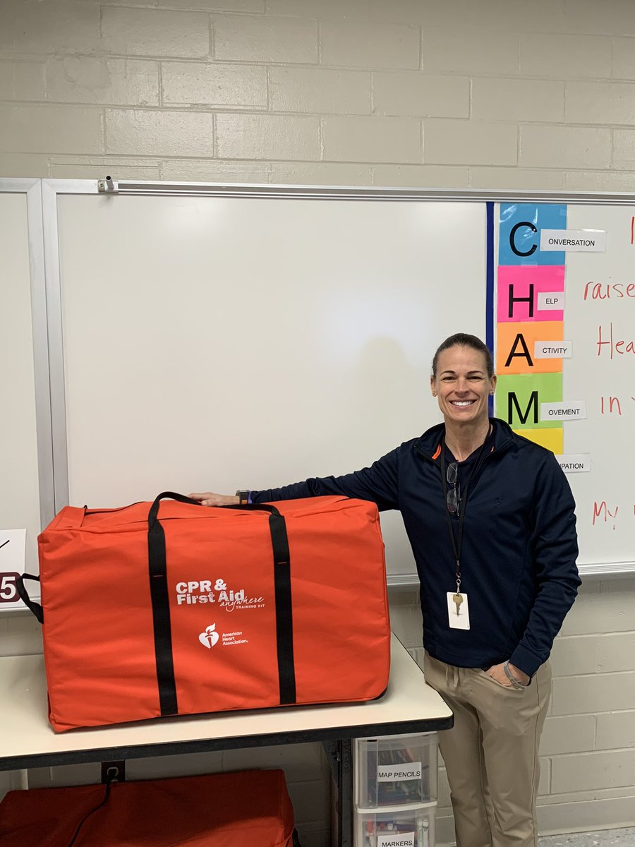 Thank you <a href="/hcphtx/">Harris County Public Health #GetVaxxed</a> <a href="/HLMHarrisCounty/">HealthyLivingMatters</a> for providing CPR kits so our teachers <a href="/AldineISD/">Aldine ISD</a> can educate our health students <a href="/CarverHS_AISD/">G.W. Carver HS</a> #AldineConnected