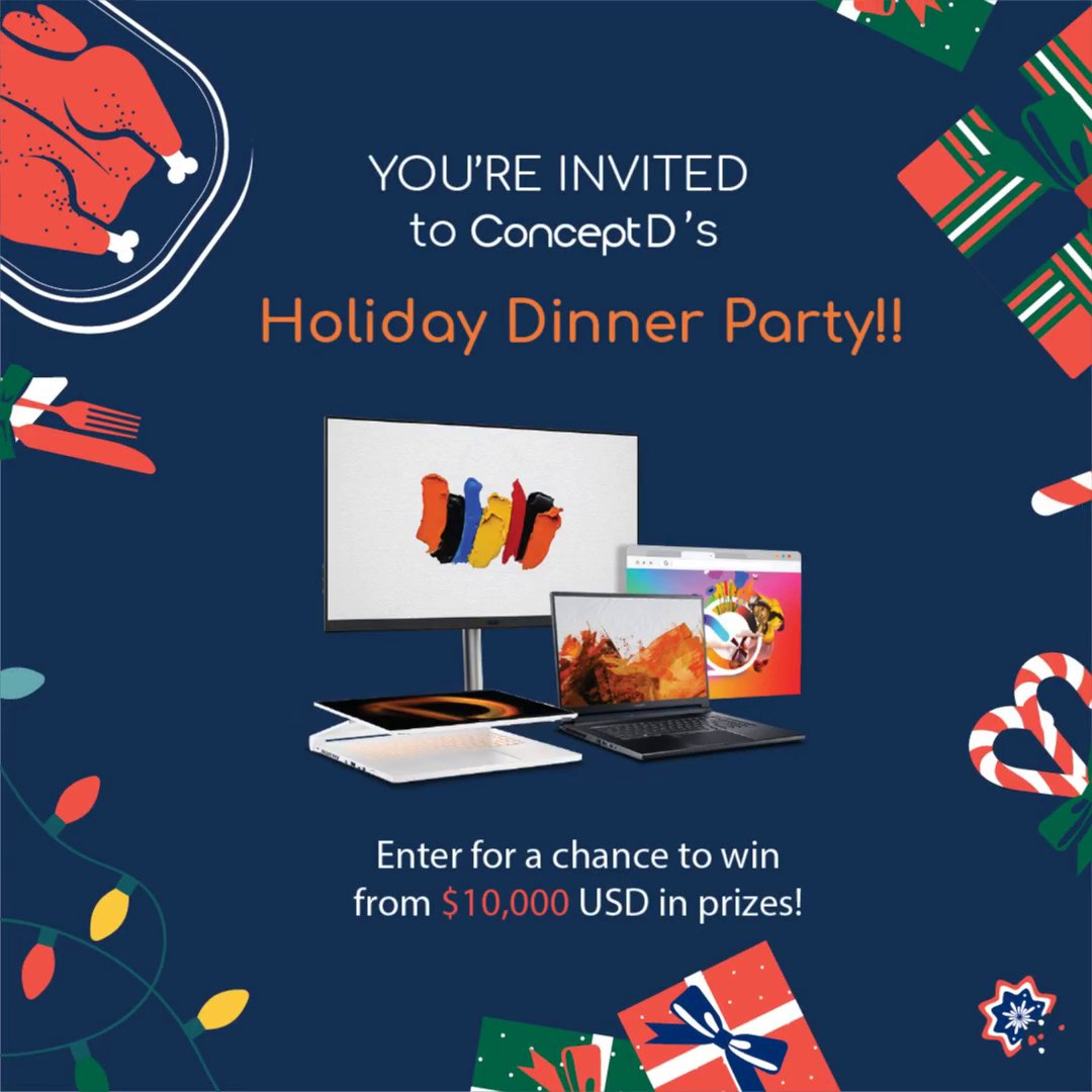 ConceptD on Twitter "With the Holiday season upon us, we’re inviting you to our biggest