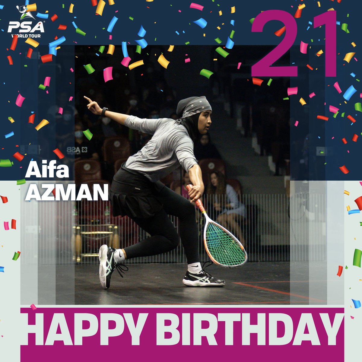We're wishing a #HappyBirthday to Malaysia's <a href="/Aifaazmann/">Aifa</a> 🥳

The World No.32 turns 21 today 🎉