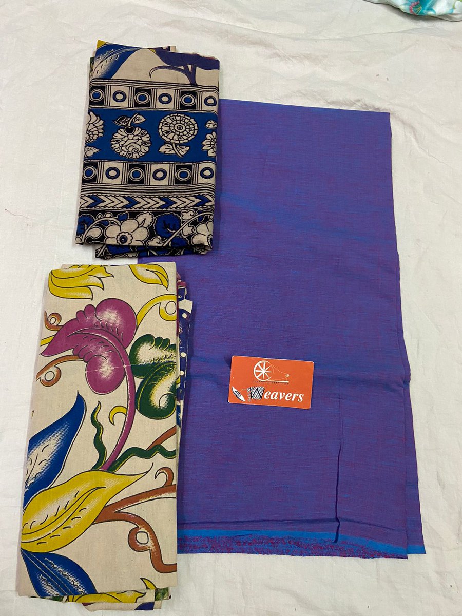MannSatheStore's tweet photo. Ref: BeBo9/161222
#Combos 

#SuitLengths 

#3PcSuits 

✅Fabric: Pure Cotton Handloom🏵

💃Handloom kalamkari Cotton Dress Material 4 #WomenWear range💃

Top-Plain 
Bottom &amp; Dupatta-Kalamkari 

Top-2.5M
Dupatta-2.4M
Bottom-2.0M

Retail Price - INR Rs 1795/-

#Apparrl 

#Clothing https://t.co/WydSMnf34m