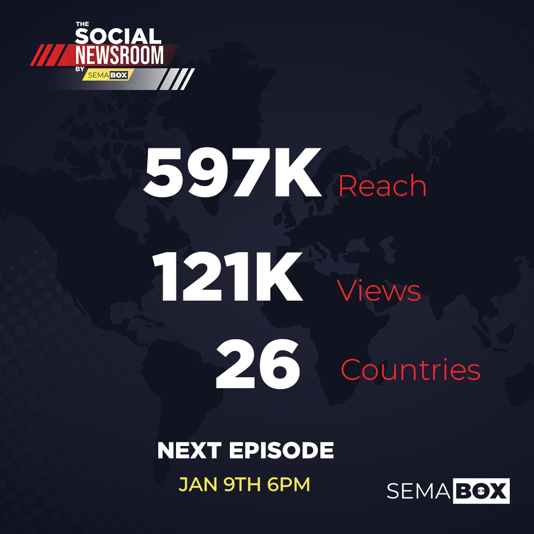 semabox's tweet photo. Overwhelmed with the love and support that we have received on our first episode of @thesocialnewsroomafrica with @dennisokari & @mark_masai . Stay tuned, our next episode drops on the 9th of January 2023!
.
#SemaBOXCreatorNetwork https://t.co/GzAG82OvCr