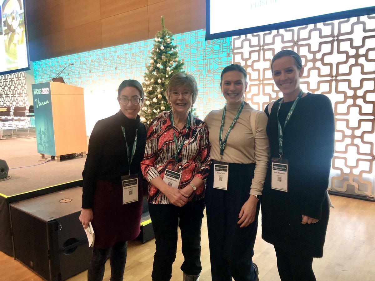 drteichmusic's tweet photo. It’s not often I am really taken with a speaker, but Pamela Enderby’s lecture "Language rehabilitation – Where are we?" at #WCNR2022 was incredibly inspirational. Perfect mix of intellect, humility, and humor. I want to be her when I grow up. https://t.co/3Z5GFYYVo3