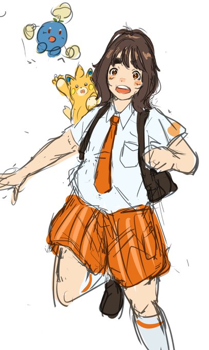 「backpack orange shorts」 illustration images(Latest)