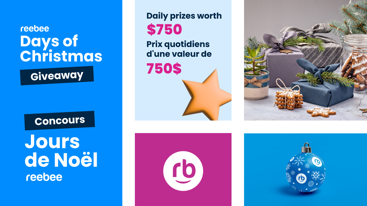 🎁 Ne manquez pas ce concours 🎁 
Participez aujourd'hui au concours des Jours de Noël de reebee et courez la chance de gagner 750 $ à dépenser dans le magasin de votre choix! Détails et inscription ici : bit.ly/3W3tbmz

#joursdeNoëlreebee