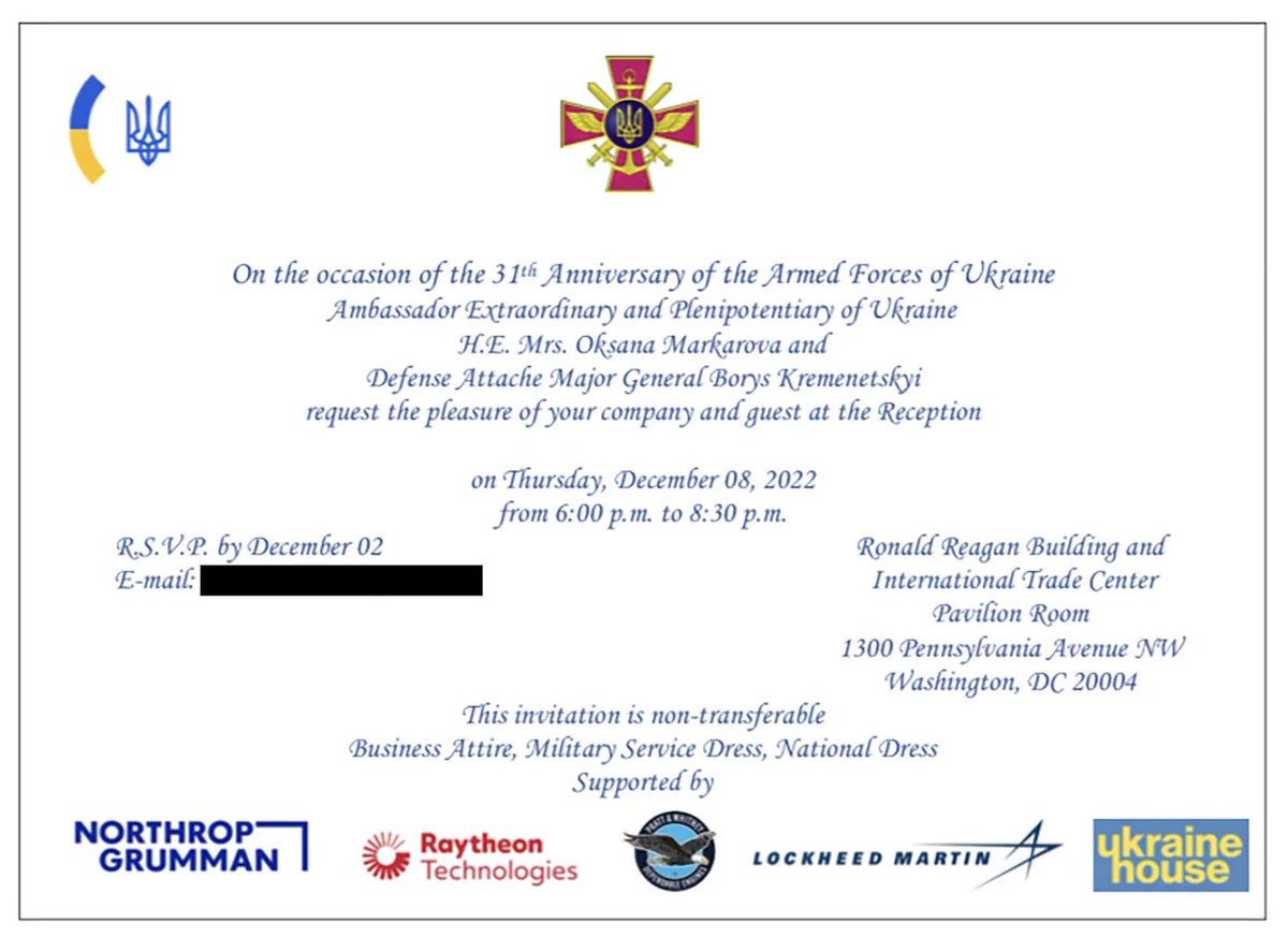 Richard Hardigan (@richardhardigan) on Twitter photo AliAbunimah: RT <a href="/EliClifton/">Eli Clifton</a>: A Ukrainian Embassy reception was sponsored by Northrop, Lockheed and Raytheon, reports <a href="/mideastXmidwest/">Jonathan Guyer</a>. (Not The Onion) vox.com/world/2022/12/… AliAbunimah: RT <a href="/EliClifton/">Eli Clifton</a>: A Ukrainian Embassy reception was sponsored by Northrop, Lockheed and Raytheon, reports <a href="/mideastXmidwest/">Jonathan Guyer</a>. (Not The Onion) vox.com/world/2022/12/…