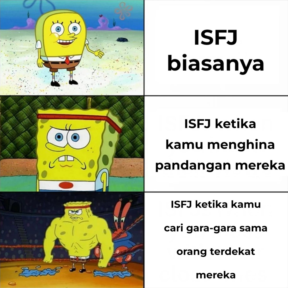 Boo_Indonesia's tweet photo. Tiga mode ISFJ
#ISFJ #memeISFJ #ISFJmeme #meme https://t.co/6W8Jp26ndI
