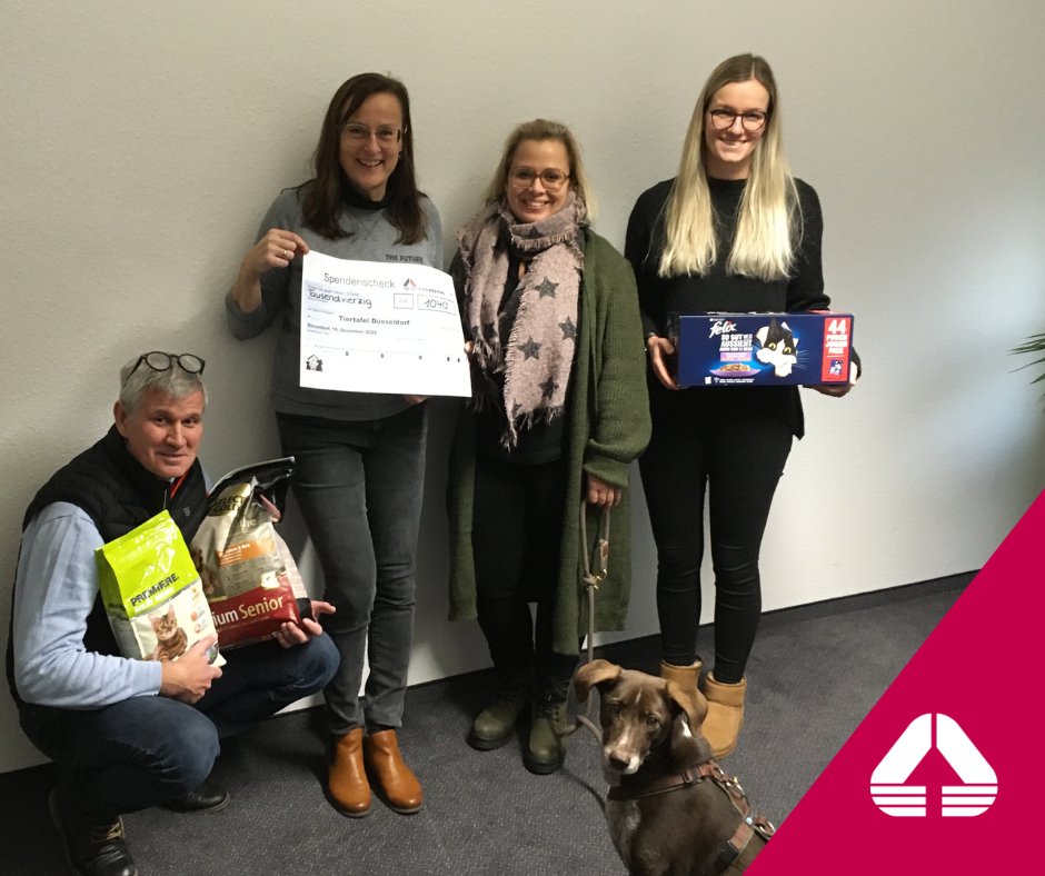 Seit fünf Jahren unterstützen wir die Tafel und die #Tiertafel in #Düsseldorf. Gemeinsam mit unseren Mitarbeiter:innen sammeln wir jedes Jahr zu Weihnachten Geld- und Sachspenden. 
#CSR #HelfenHilft #SpendenAktion #sharingiscaring #XMAS #CSR #LifeAtEngineering #Tafel