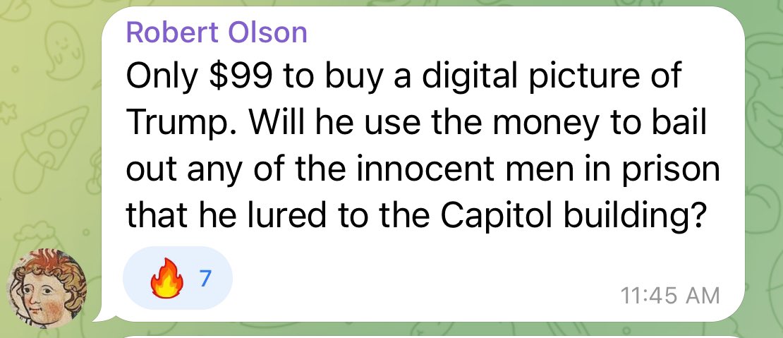 patriottakes's tweet photo. Nope, but the untraceable crypto payments are great way for presidential candidate Trump to funnel foreign money to himself. https://t.co/CvJpsr6GJn