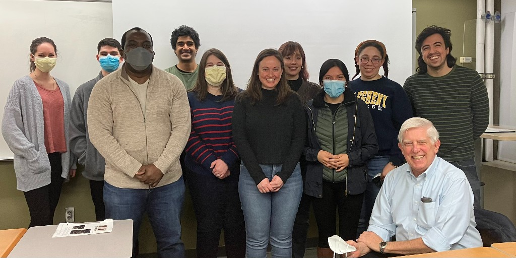 Say cheese! It's all smiles for Dean Emeritus Don Burke and his students on the last day of PUBHLT2036 - Fred: Agent Based Modeling For Social Determinants of Health class!