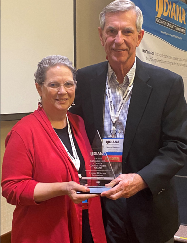 "he Indiana Association of County Commissioners (IACC) announced Monday the Honorable Elmer Brames, Dubois County Commissioner was selected IACC’s Achievement Award winner as the '2022 South Distinguished County Commissioner of the Year' tinyurl.com/34esyety
