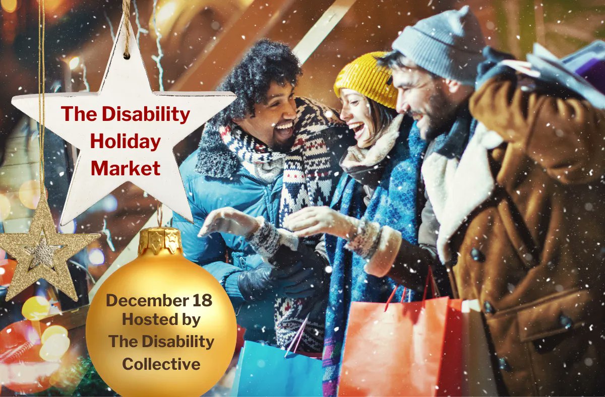 dsontario's tweet photo. The Disability Collective is hosting The Disability Holiday Market full of works created by disabled artists while celebrating the diversity of the holiday season in Toronto. Visit https://t.co/v1FOnSRfsr for more information.
#DSO #developmentaldisabilites #Christmasmarket https://t.co/HfTIfgNvyy