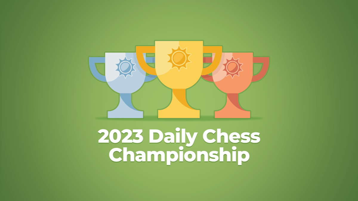 chesscom's tweet photo. The annual https://t.co/EufIHvcIFK Daily Chess Championship is back for 2023! Users of all skill levels are welcome to participate and compete for a cut of the $5,000 prize fund. 💰 Register before January 1st! 
https://t.co/tCDipdPH5B https://t.co/pBS7GLSPrS